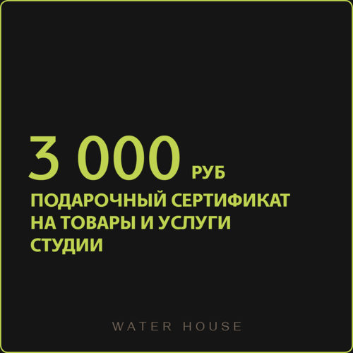 Подарочный сертификат на 3000 рублей